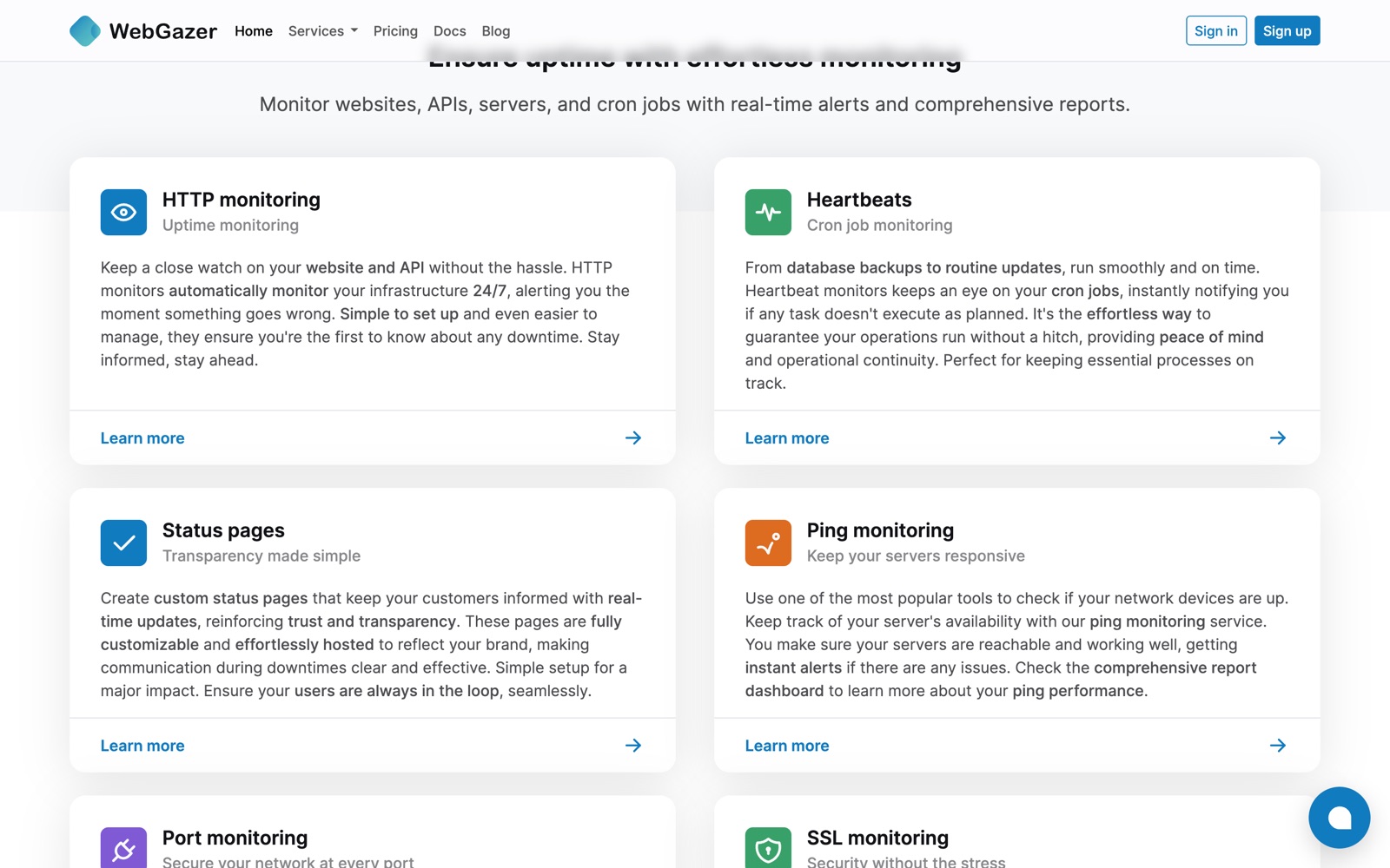 monitoring services