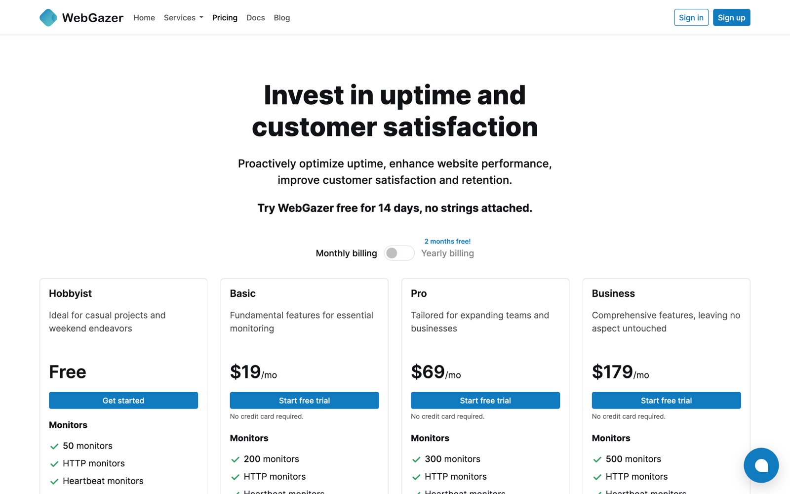 pricing